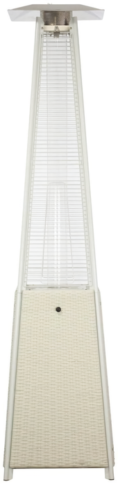 Газовый уличный обогреватель мощностью 13-14 кВт WWT 13I ROTANG White mini