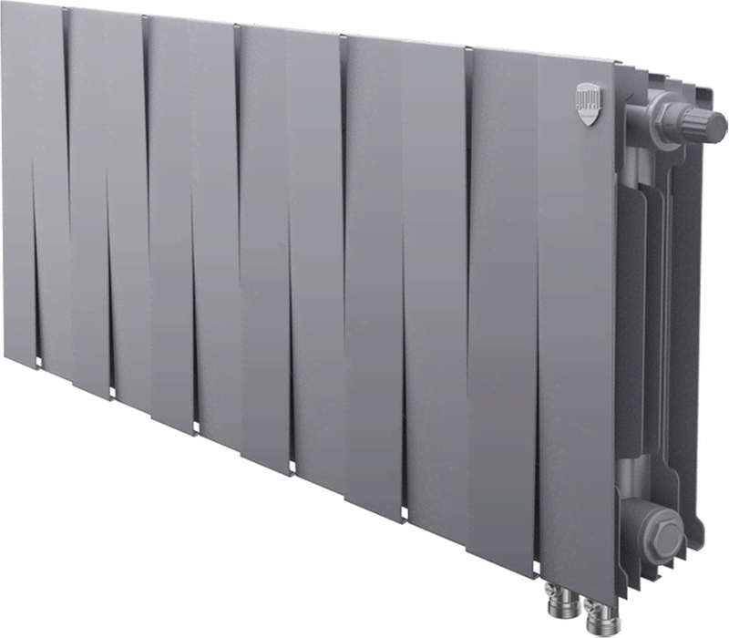 Биметаллический радиатор Royal Thermo PianoForte 300 /Silver Satin - 12 секц. VDR