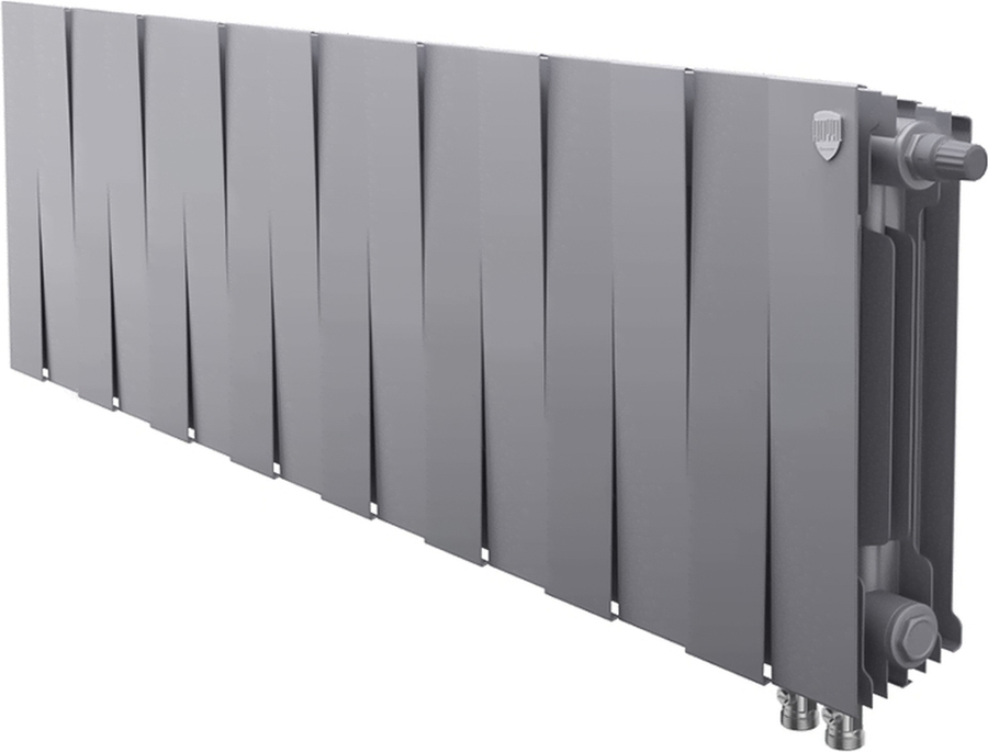 Биметаллический радиатор Royal Thermo PianoForte 300 /Silver Satin - 16 секц. VDR