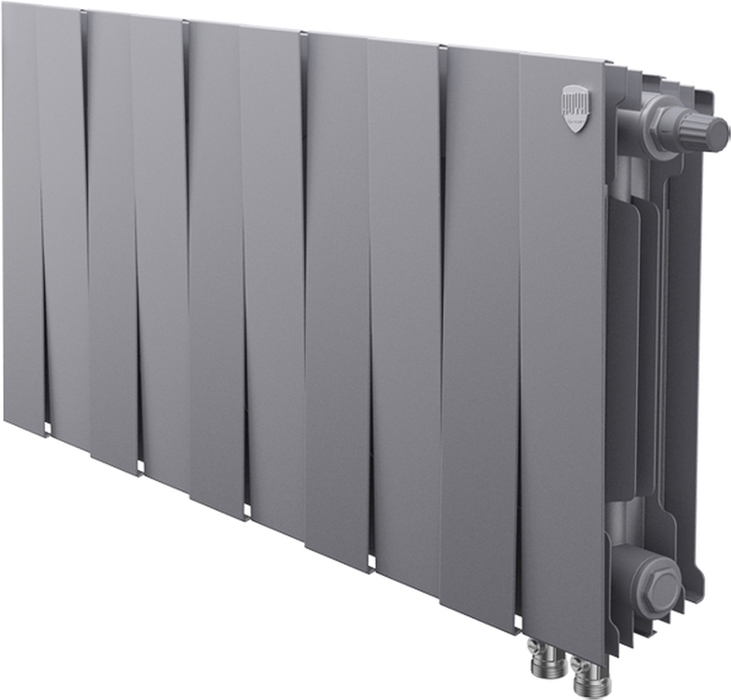 Биметаллический радиатор Royal Thermo PianoForte 300 /Silver Satin - 10 секц. VDR