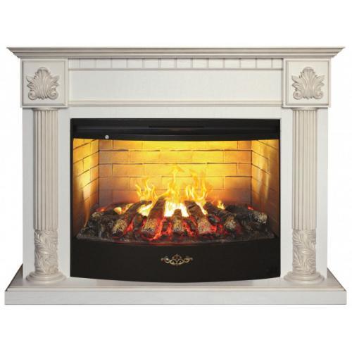 Электрокамин с широким очагом 3D Real-Flame Imperia 33/26 WT-519G с очагом 3D Firestar 33