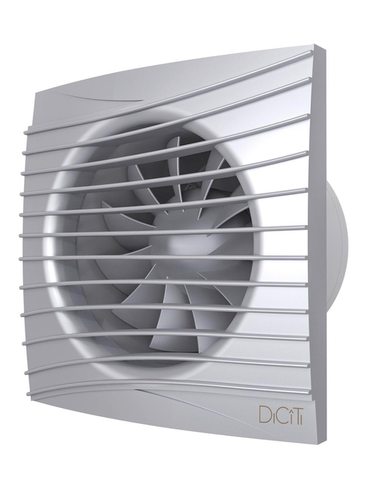 Вытяжка для ванной диаметр 125 мм DiCiTi SILENT 5C gray metal