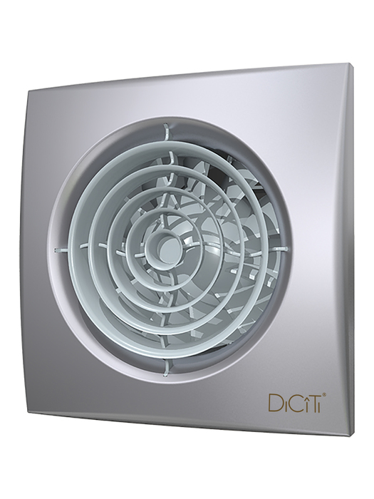 Вытяжка для ванной диаметр 125 мм DiCiTi AURA 5C gray metal