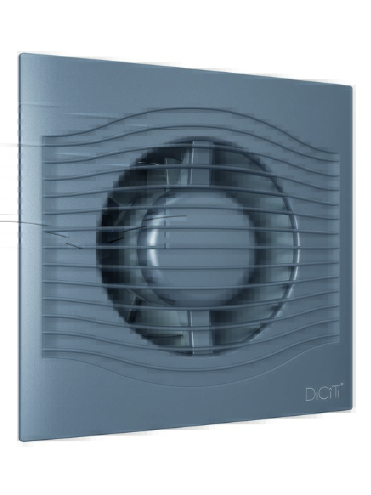 Вытяжка для ванной диаметр 100 мм DiCiTi SLIM 4C dark gray metal