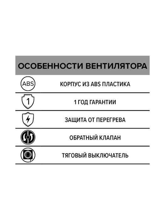 Вытяжка для ванной ERA HPS 15