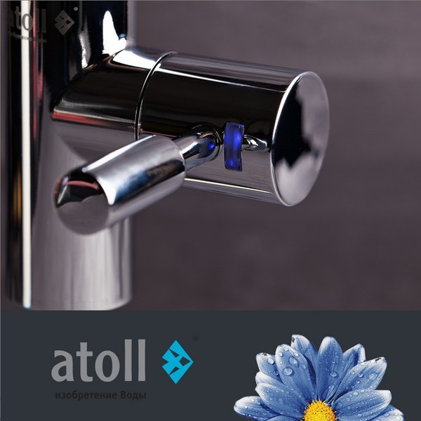 Кран питьевой Atoll A-8883-CP (LED) хром