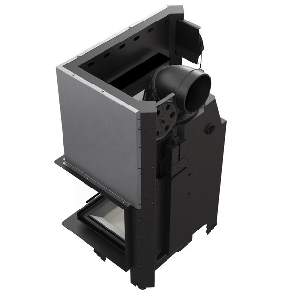 Угловая правая дровяная топка Kratki MBM/P/BS/G
