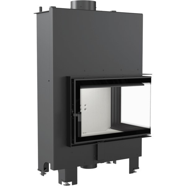 Угловая правая дровяная топка Kratki MBM/PW/10/P/BS/W