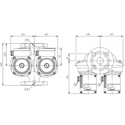 Циркуляционный насос Wilo TOP-SD 40/3 EM