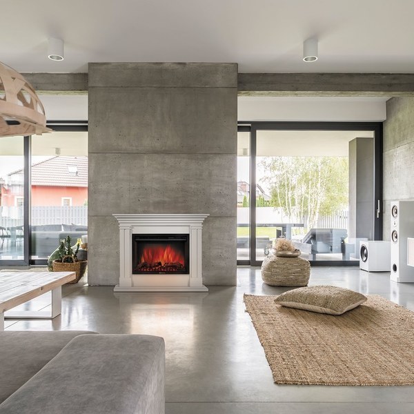 Электрокамин Electrolux EFP/P-3020LS с порталом Firelight Castello 30 белый