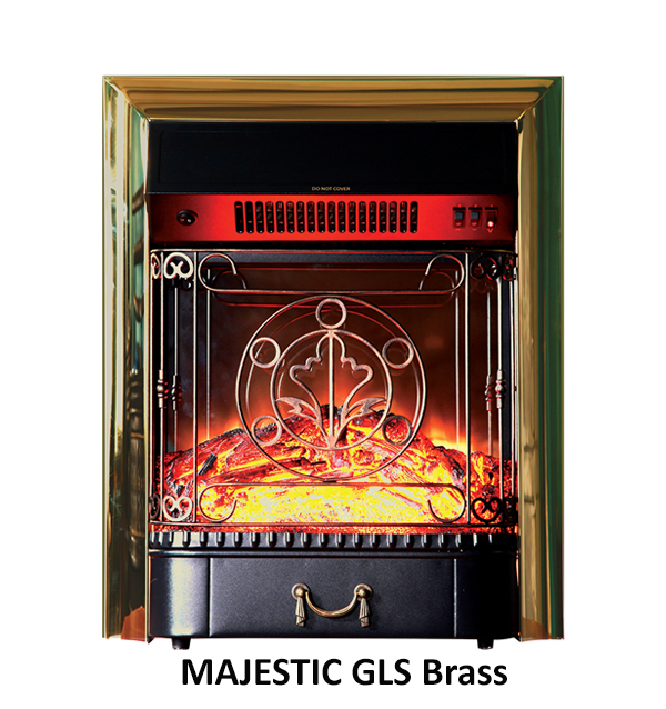 Каменный камин (портал+очаг) InterFlame Belsi / Белси с очагом Fobos/Majestic
