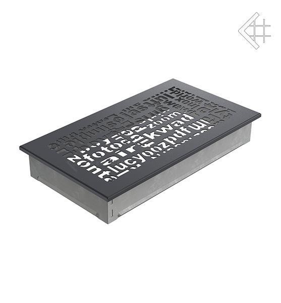Вентиляционная решетка для камина Kratki 17x30 ABC графитовая 30ABC/G