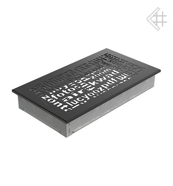 Вентиляционная решетка для камина Kratki 17x30 ABC черная 30ABC/C