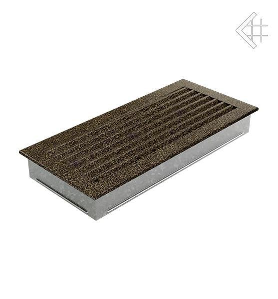Вентиляционная решетка для камина Kratki 17x37 FRESH черная латунь пористая 37CZ/FRESH