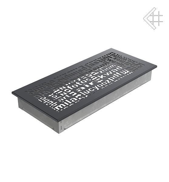 Вентиляционная решетка для камина Kratki 17x37 ABC графитовая 37ABC/G