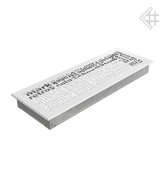 Вентиляционная решетка для камина Kratki 17x49 ABC белая 49ABC/B