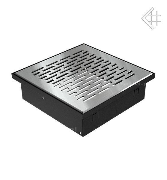 Вентиляционная решетка для камина Kratki НАПОЛЬНАЯ стальная 17x17 17/SZ/FLOOR
