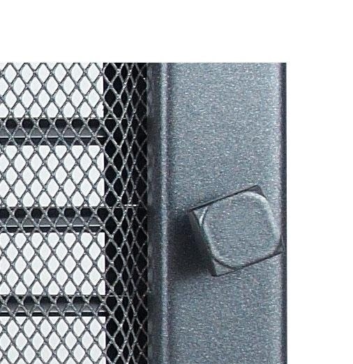 Вентиляционная решетка для камина Kratki 17х17 графитовая с жалюзи 17GX