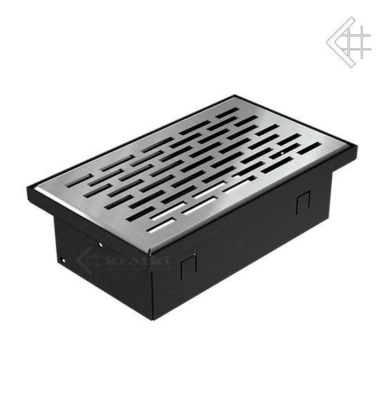 Вентиляционная решетка для камина Kratki НАПОЛЬНАЯ стальная 11x17 117/SZ/FLOOR