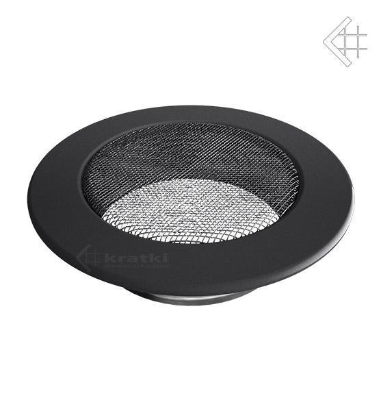 Вентиляционная решетка для камина Kratki КРУГЛАЯ графитовая д.125 FI/125G