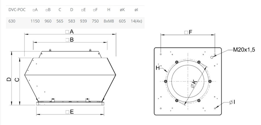 Вентилятор Systemair DVC 630-POC GEN3