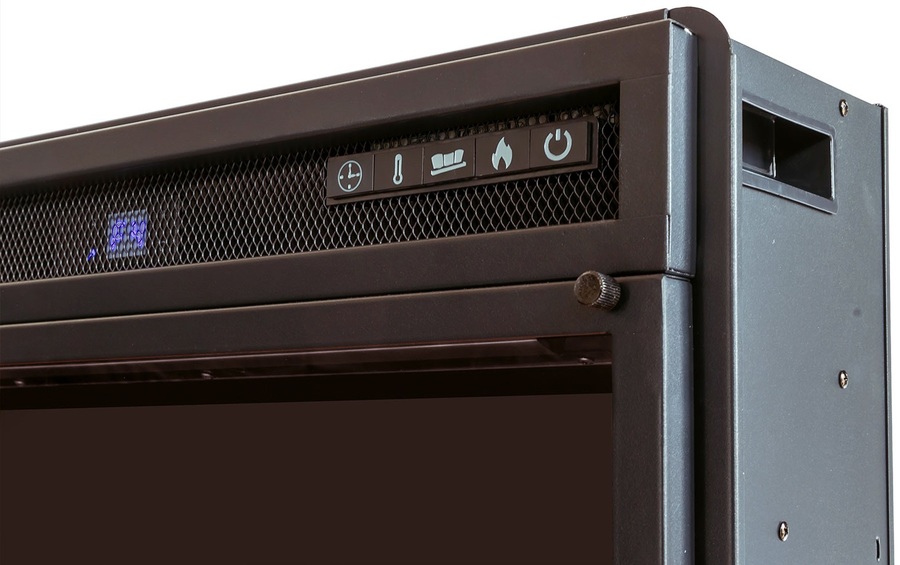Линейный электрокамин Royal Flame Lindos Graphite Grey 60 (серый графит) с очагом Vision 60 LED