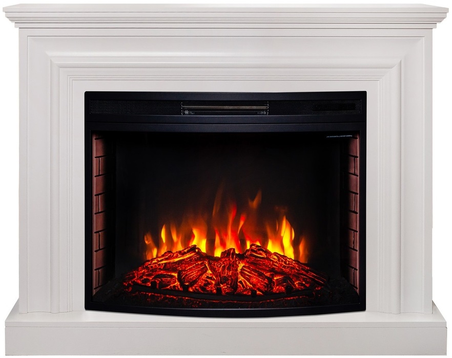 Электрокамин с широким очагом 2D Real-Flame Weston 33 WT-P511 с очагом Firespace 33