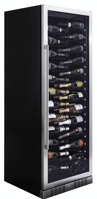Встраиваемый винный шкаф 101-200 бутылок Dunavox DX-143.468SS