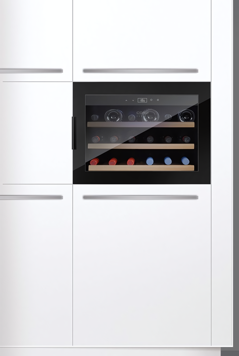 Встраиваемый винный шкаф CASO WineSafe 18 EB Black