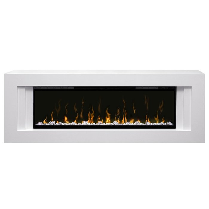 Линейный электрокамин Dimplex Line Белый с очагом Ignite XLF 50