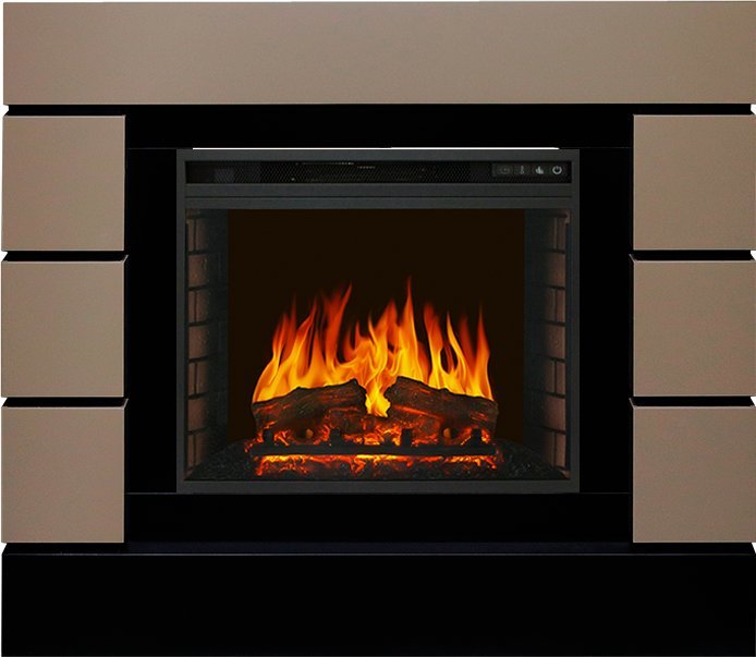 Электрокамин с классическим очагом 2D Royal Flame Lindos Beige Grey с очагом Vision 23 EF LED FX