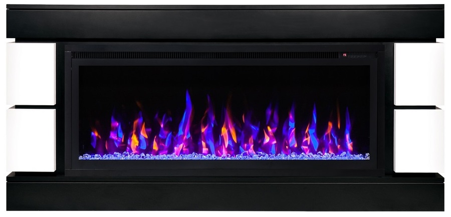 Электрокамин с широким очагом 3D Real-Flame Denver BV/42 с очагом Saphir 42