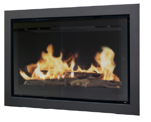 Встраиваемый газовый камин Karma STYLE Huge line 60 anthracite metallic