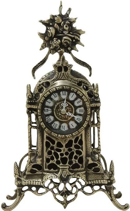 Проекционные часы Virtus TABLE CLOCK CATHEDRAL FLOWERS ANTIQUE BRONZE