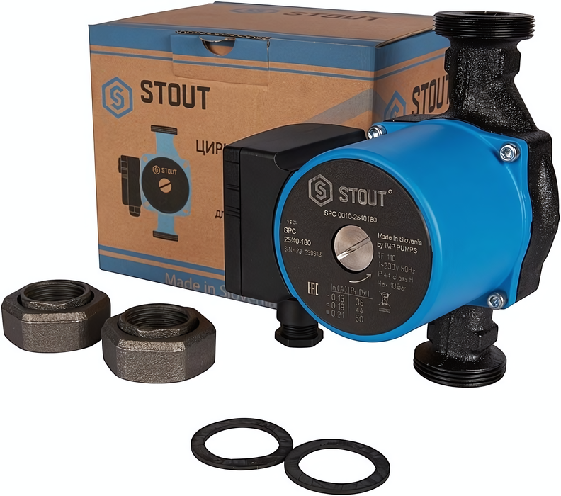 Циркуляционный насос STOUT 25/40-180 (SPC-0010-2540180)