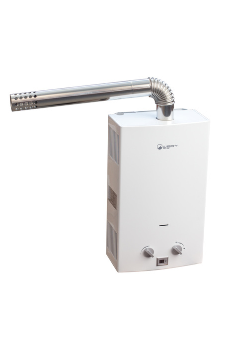 Газовый проточный водонагреватель WERTRUS 10LT white (Wert Rus) турбированная
