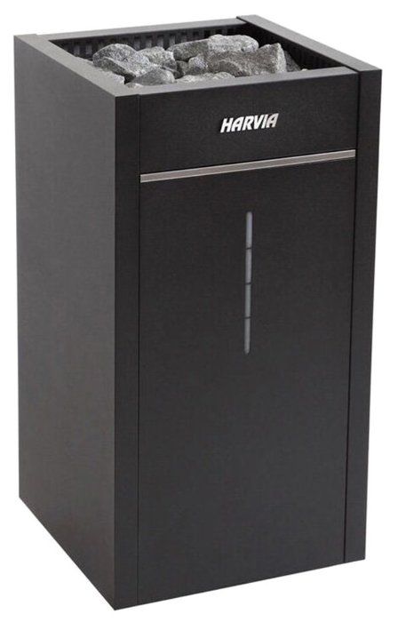 Электрическая печь 7 кВт HARVIA Virta Combi Auto HL70SA Black с парогенератором, 6.8 кВт+2.0 кВт (без пульта управления Griffin в комплекте)