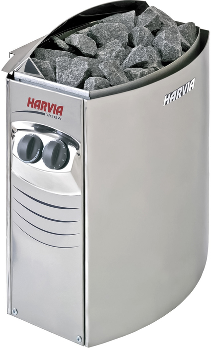 Электрическая печь 5 кВт HARVIA Vega BC45 Steel со встроенным пультом