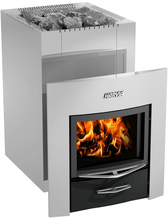 Дровяная печь 25 кВт HARVIA 22 DUO Steel