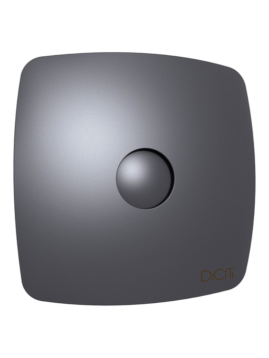 Вытяжка для ванной диаметр 100 мм DiCiTi RIO 4C Dark gray metal