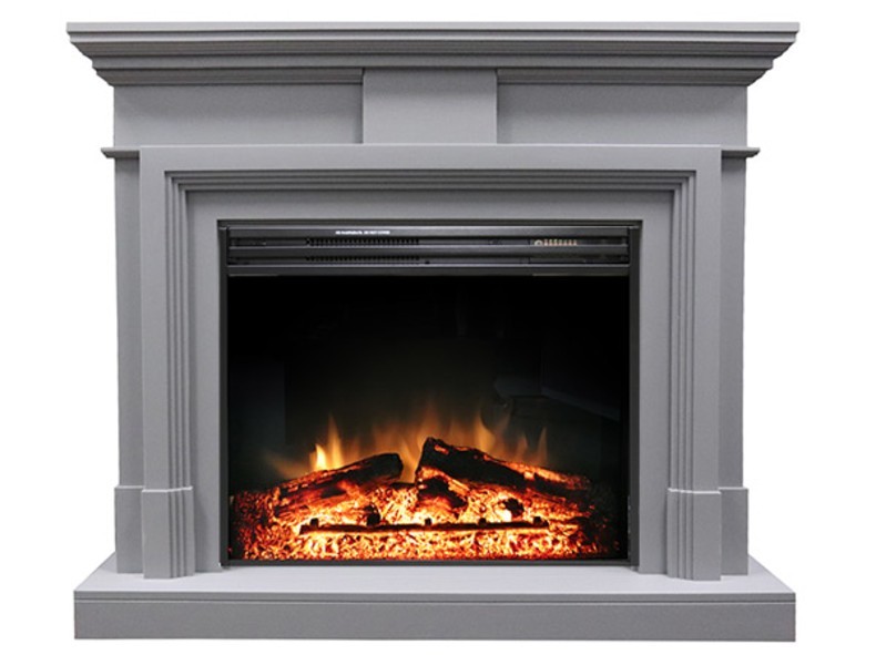 Электрокамин с широким очагом 2D Royal Flame Coventry Gray с очагом Jupiter FX New
