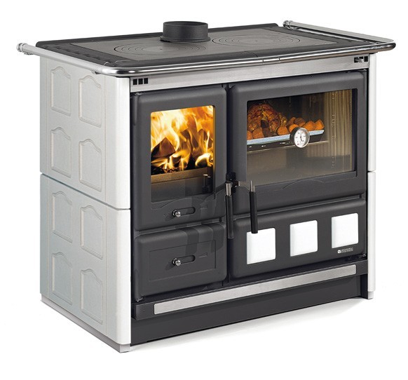 Дровяная печь La Nordica ROSA XXL MAIOLICA BIN (белый)