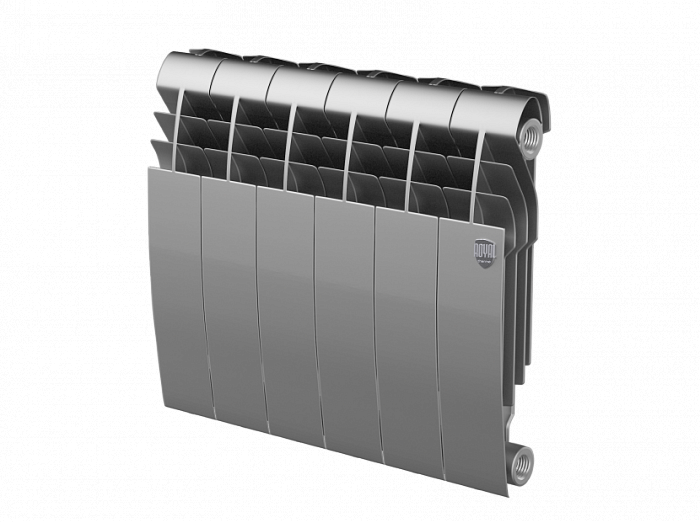 Биметаллический радиатор Royal Thermo Biliner 350 VD 6 секц. Silver Satin