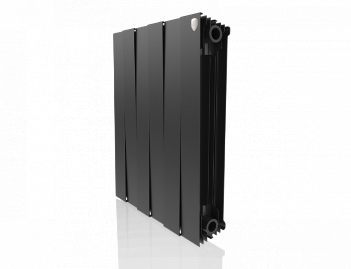 Биметаллический радиатор Royal Thermo Pianoforte 500 VDR80 6 секц. Noir Sable