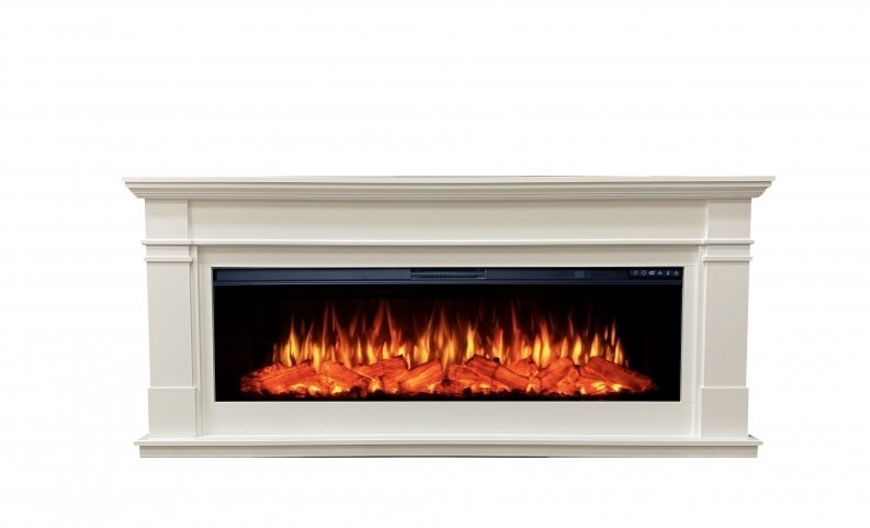 Линейный электрокамин InterFlame Грейсон с очагом FreeSpace 60 LED FX QZ