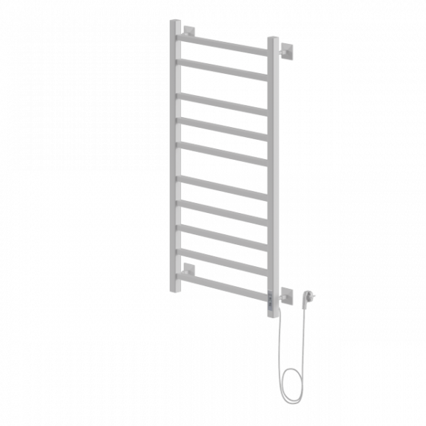 Электрический полотенцесушитель лесенка Ника STEP-2 100/50 RAL9016 белый матовый правый тэн