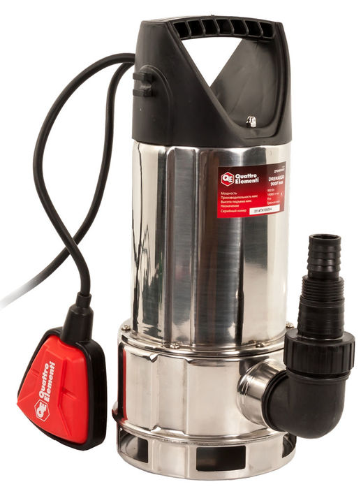 Дренажный насос QUATTRO ELEMENTI Drenaggio 900 F Inox
