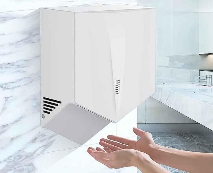 Пластиковая сушилка для рук Ksitex М-2020W JET (эл.сушилка для рук)