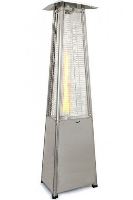 Газовый уличный обогреватель мощностью 13-14 кВт Stalleh Pyramid x 3 Steel