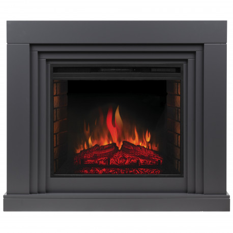 Электрокамин с широким очагом 2D Real-Flame Stanley 26 GR-P718 с очагом Epsilon 26 S IR